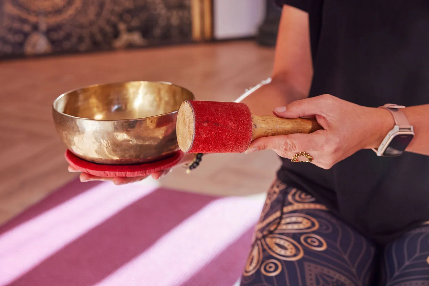 Klankschaal en meditatie bij Zon Yoga